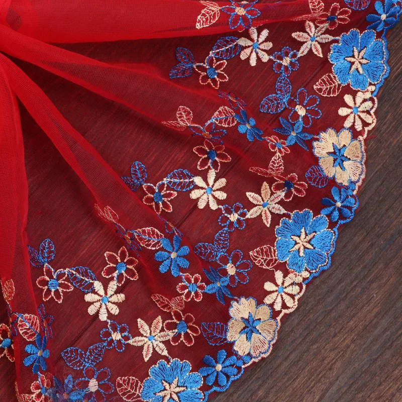 Новинка 20*100 см вышивка павлин дизайн Чистая кружевная ткань Tissu Costura сетка тюль гипюр шнур кружево Шитье DIY кукольная ткань