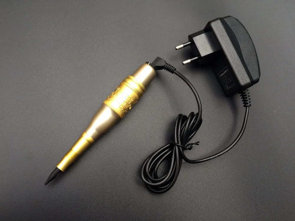 Permanent Makeup Pen Rotary Tattoo Machine Gun With AC adapter For
