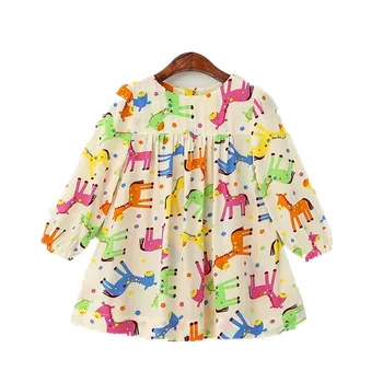 

Y61254425 Spring Girls Blouses Horse Fashion Full Sleeve Toddler Girls Tops For Baby Girls Clothes Lolita Baby Blouse Kids