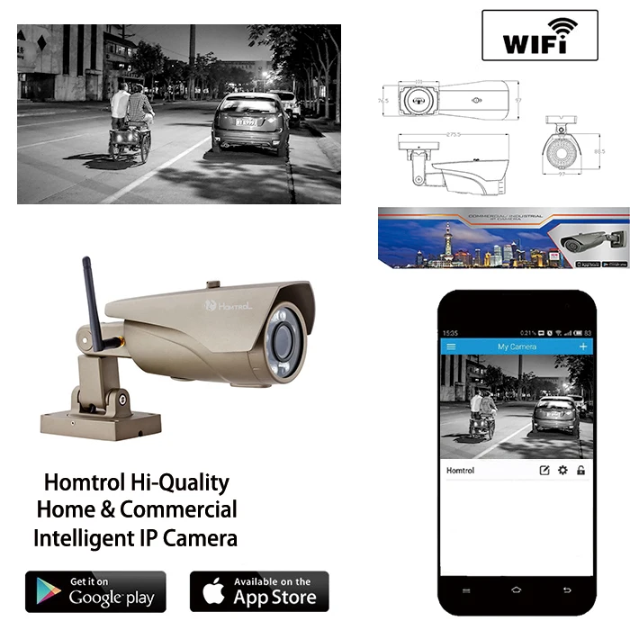 font b Wifi b font Home and font b Outdoor b font Security Surveillance Bullet