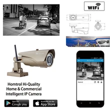 Wifi Home and Outdoor Security Surveillance Bullet IP Camera 42 Hi powered IR LED 1080P Focus