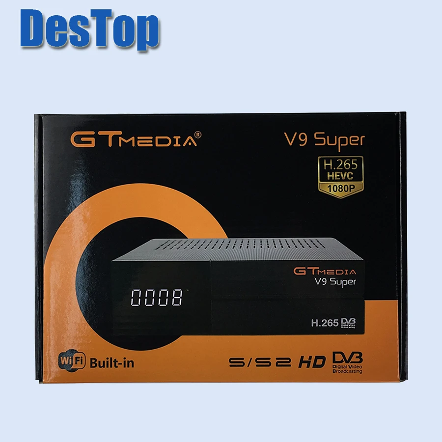 GT media V9 супер спутниковый ТВ приемник DVB S/S2 HD bulit in Wi Fi Спутниковый ресивер
