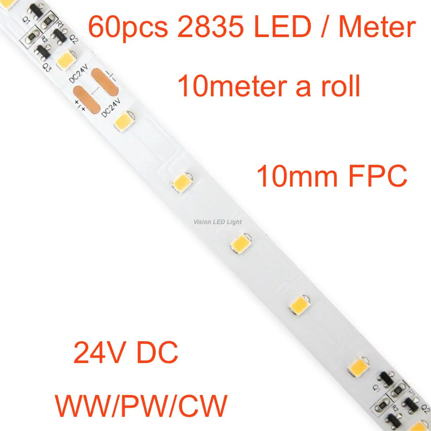 

10m a roll/ a lot, led constant current strips, 10m with 600pcs 2835 smd led, 60led/m