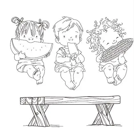

Girl and boy Transparent Clear Silicone Rubber Stamp Seal DIY Scrapbooking photo Album A0735