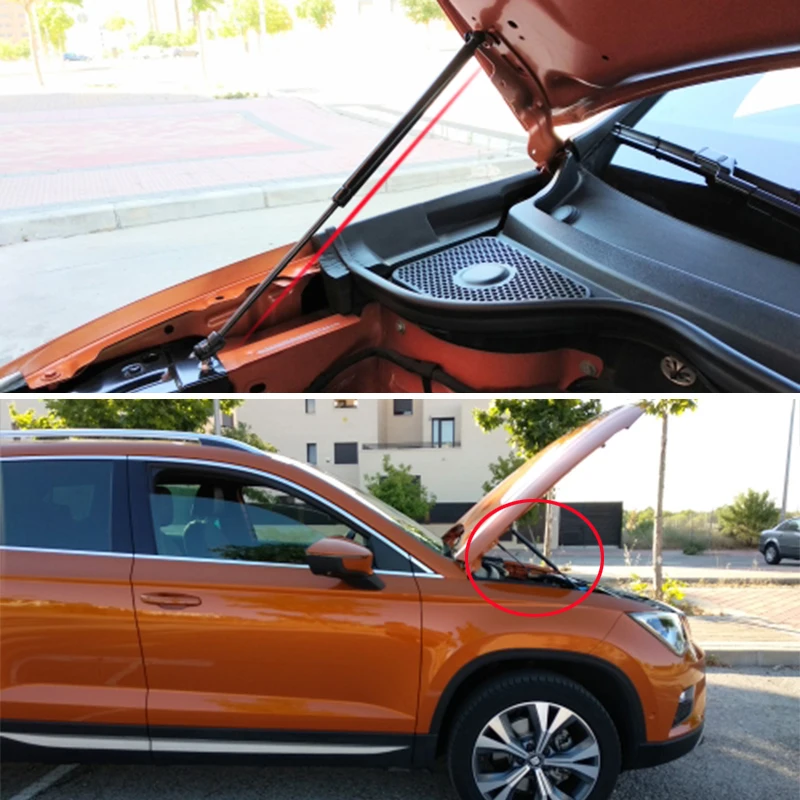 Для SEAT Toledo Mk4 Ateca 2016 2017 2018 2019 Автомобильная гидравлическая штанга передняя крышка
