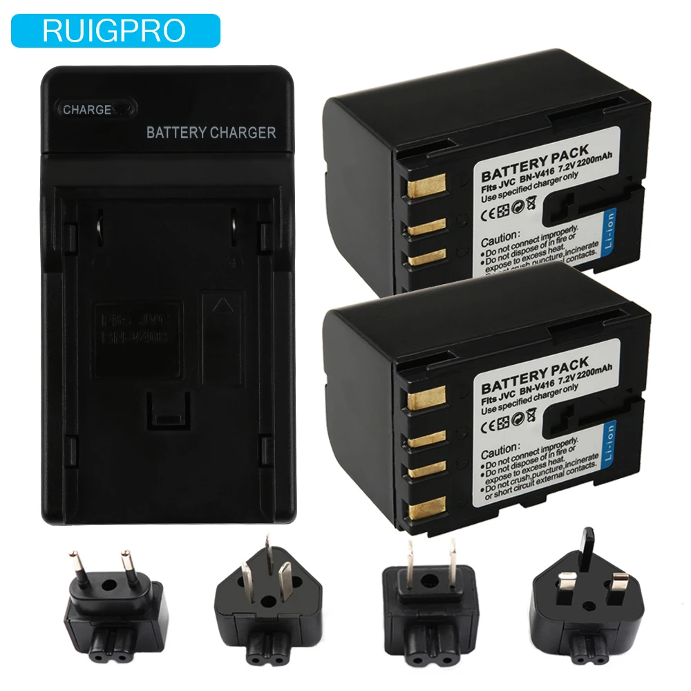

7.2V 2200mAh BN-V416 BN V416 Camera Charger Battery For JVC BN-V428 V428U GR-D31 GR-D34 GR-D93 GR-D220 GR-D225 GR-D228 GR-D230