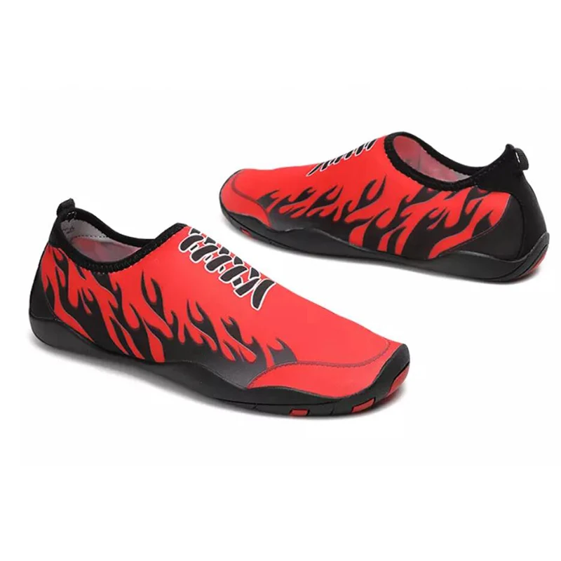 

2019 Men Women Shoes Summer Beach Wading Shoes Swimming Quick-Drying Breath Rubber Reef Non-slip On surf Unisex Water Shoes