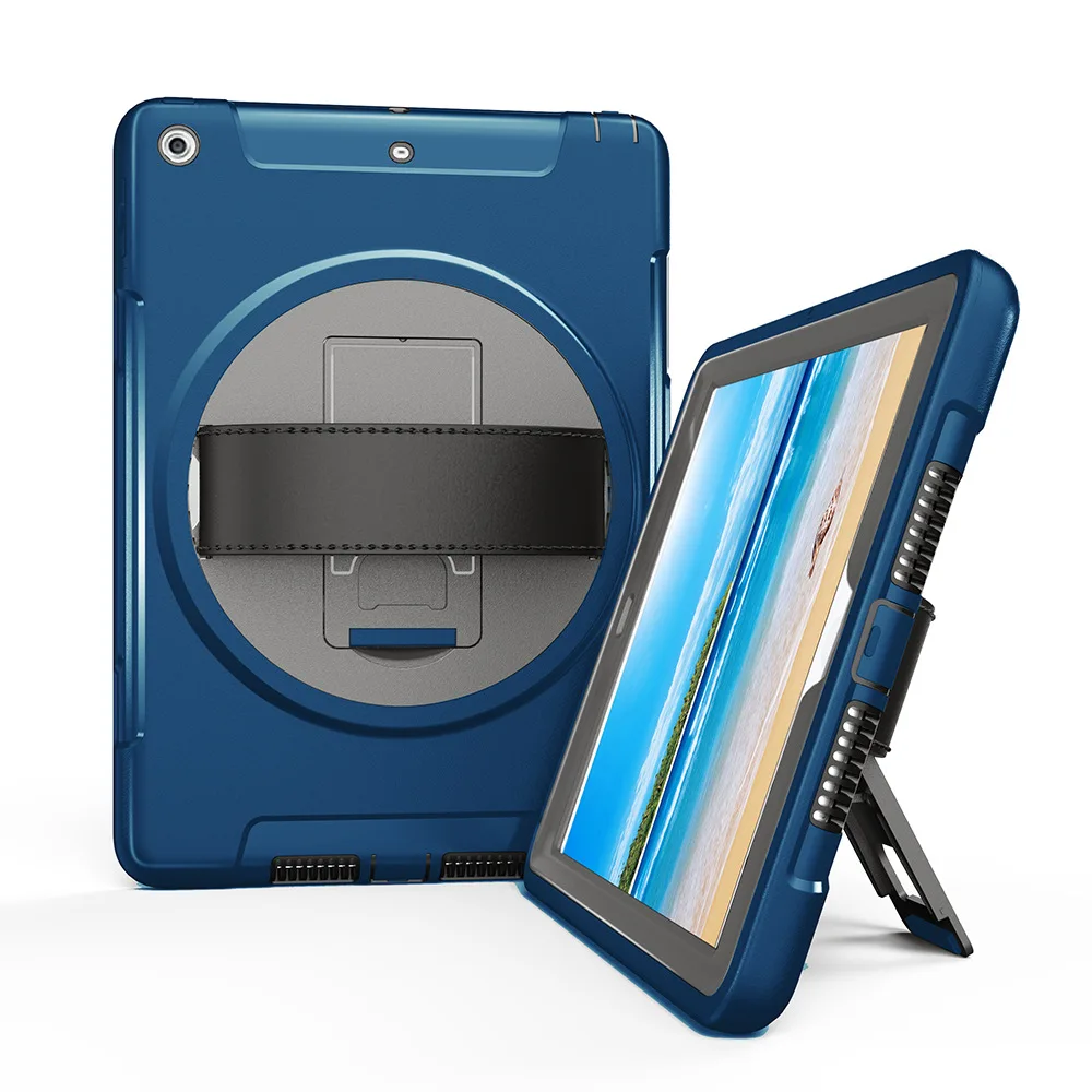 360 градусов Roating чехол для планшета из Уретанового термопластика для нового iPad 9,7 дюймов 2017 2018 полный охват Авто держатели планшета Обложка