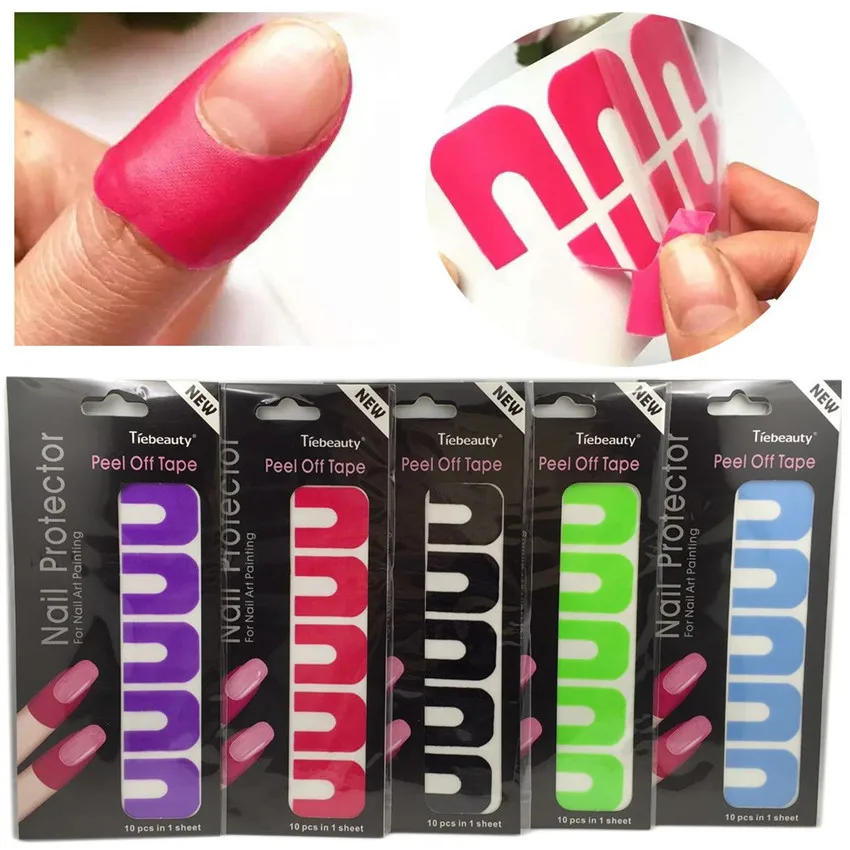Nail Polish Palisade Protector Easy Fast Disposable Peel Off Tapes