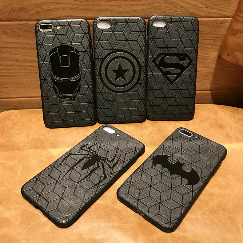 Marvel Мстители матовый Силиконовый чехол для iPhone 11 pro X XS Max XR 6 6s 7 8 Plus Супермен Siperman Капитан Америка, Железный человек