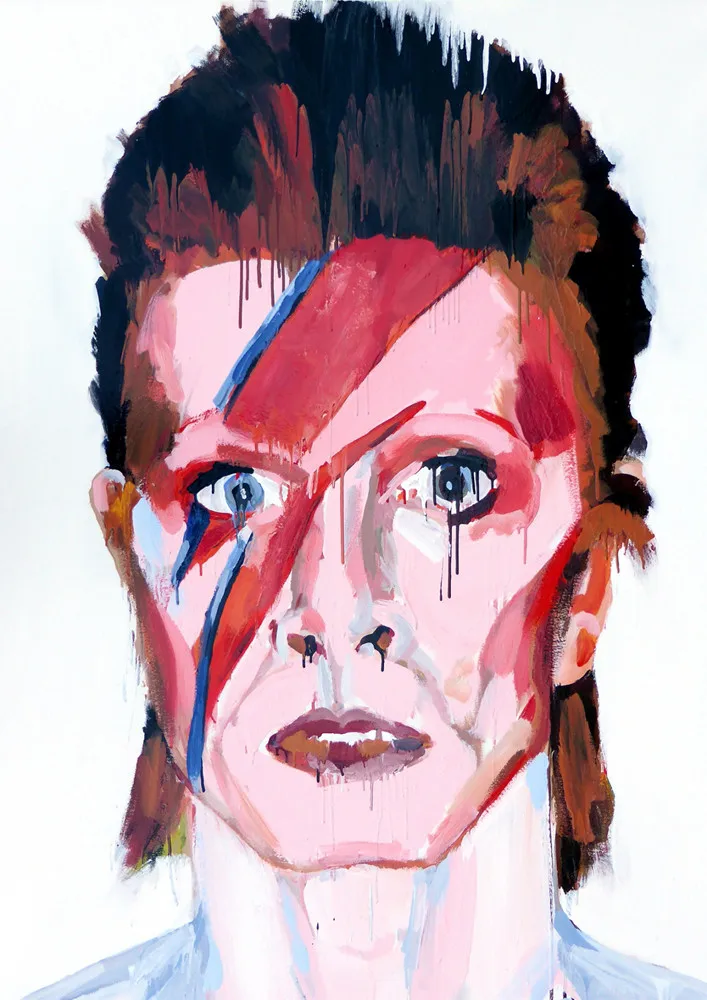 David Bowie рок группа постер четкое изображение наклейки на стену украшение дома