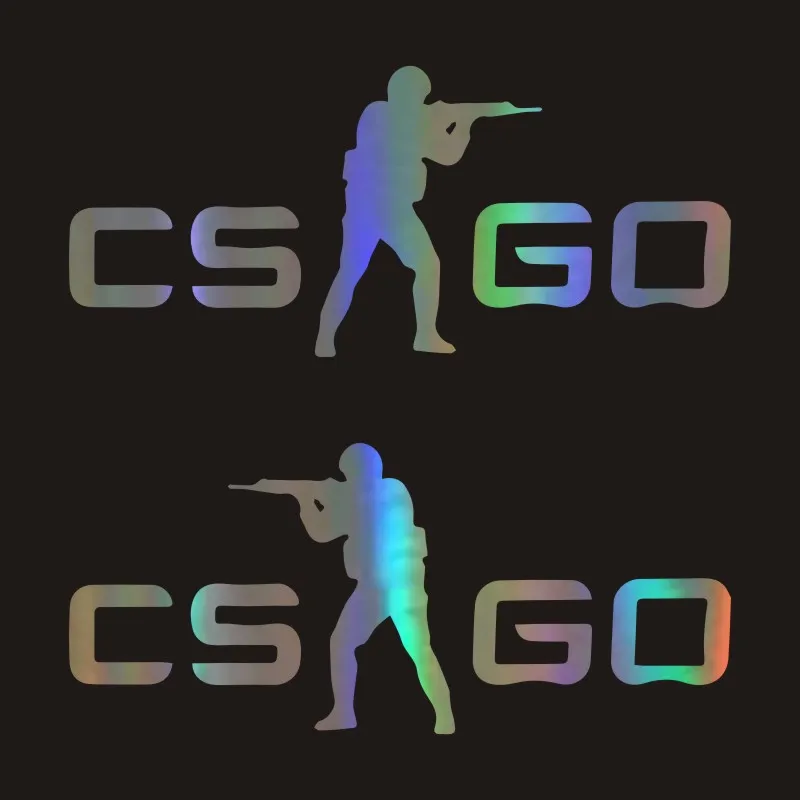 Смешная наклейка CS Go для кузова автомобиля 3D мультяшная виниловая