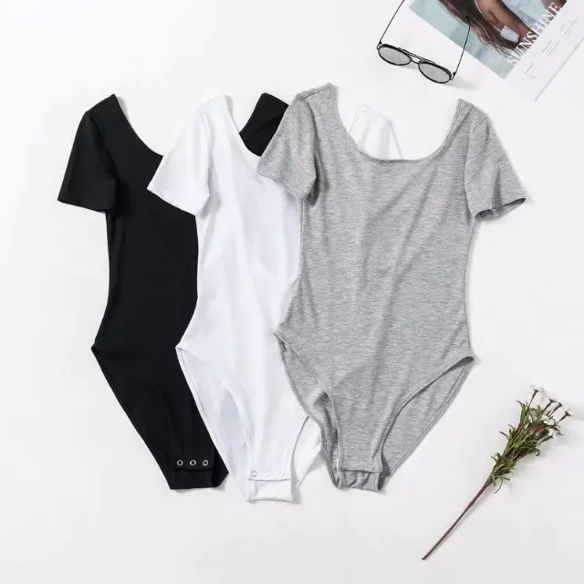 Jellpe short sleeve bodysuits women summer open back sexy vintage halter bodysuits ladies chic preppy bodysuits Jellpe short sleeve bodysuits women summer open back sexy vintage halter bodysuits ladies chic preppy bodysuits