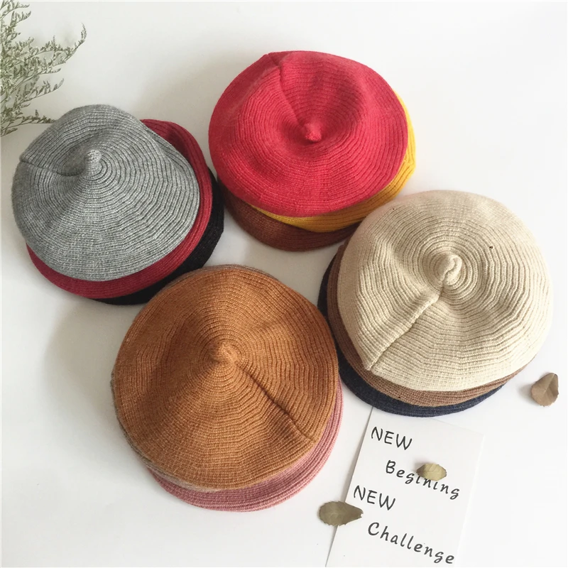 gorro de malha berço bebê meninos meninas tampas de lã quente chapéu