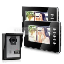 DIYSECUR 7″ Wired Video Door Intercom Vandalproof Camera 600TVL Night View Unlocking 1V2