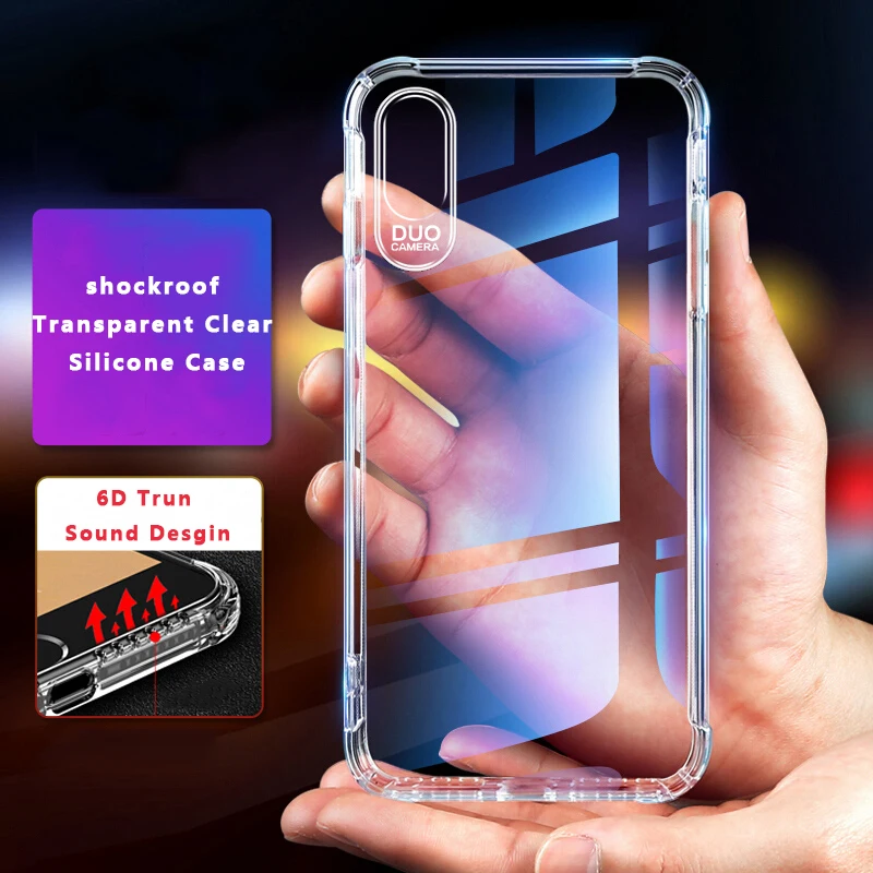

6D Truned Sound Case For Samsung S10 Plus/S10 Lite Case Silicone Transparent Clear Cover For Galaxy S9 S8 A6 A8 Plus 2018 Note 9