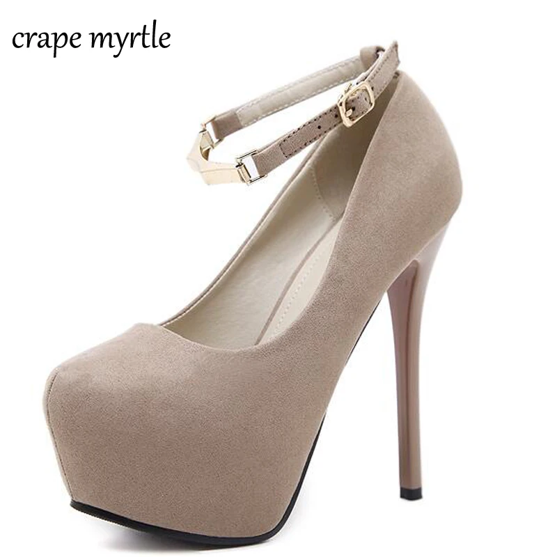 

plataform shoes woman ankle strap heels sexy High Heels shoes Pumps women heels 2018 Party Shoes for Women Platform Pumps YMA126