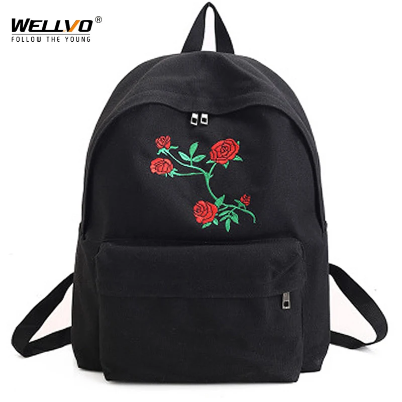 black rose backpack
