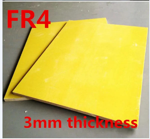 Platte 1 mm FR4 GFK / Epoxy 3D UV 300 x 255 mm 