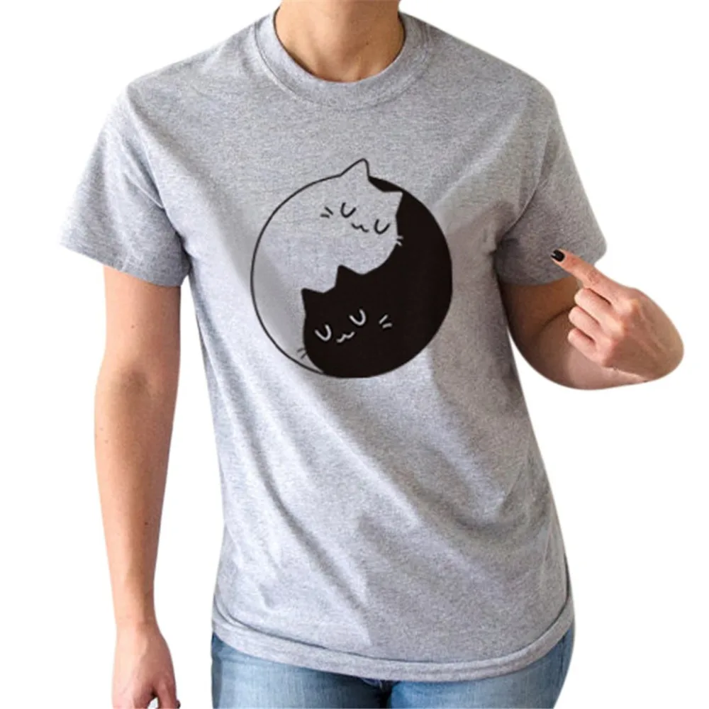 

Female T-shirt Women Gray White tshirt 2019 Summer Casual O Neck Large Size Crewneck Tops Tee camiseta mujer