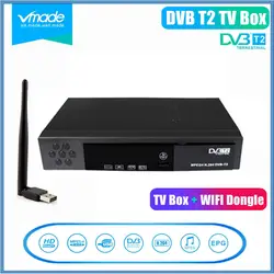 Vmade DVB T2 8902 ТВ тюнер ресивера HD наземного сигнала tv box Поддержка H.264 MPEG4 Youtube с WI-FI ключ мультимедийный плеер