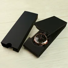 Черный картонная коробка вахты новые часы чехол для хранения посылка подарок Коробки для Для мужчин и Для женщин доставленных торговли Применение часы футляр