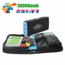 Новые Батареи 38000 мАч Автомобиль Скачок Стартер Портативный Мини Power Bank 12 В Зарядное Устройство для Бензиновых и Дизельных Автомобилей с Пластичными случае