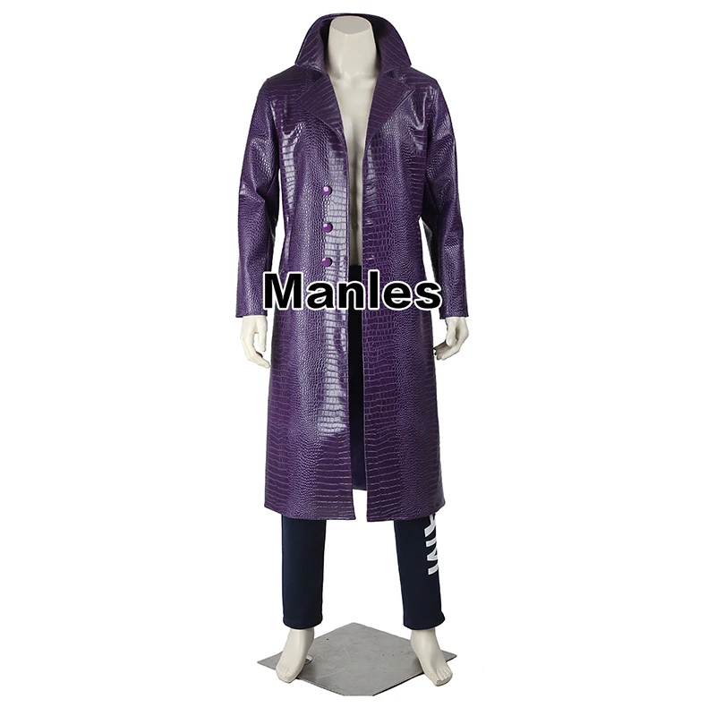  DC Comics Movie Joker Cosplay Costume Batman Joker Costume Men Joker Trench Joker Outfit Halloween 