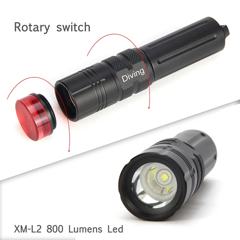 PANYUE 2000LM L2 светодио дный Водонепроницаемый аквалангист Дайвинг фонарик Подводные вспышки света Факел