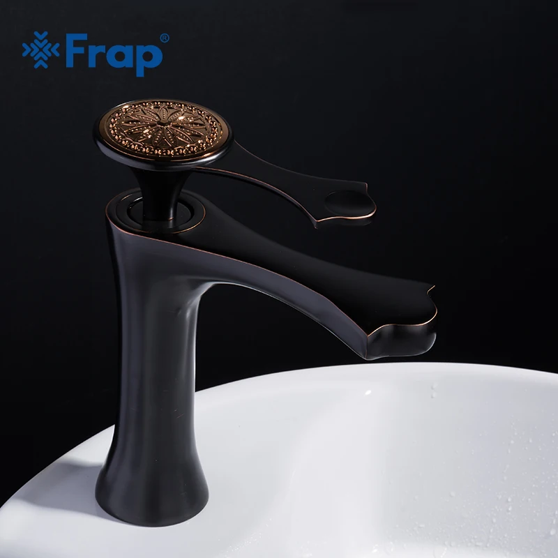 Смеситель для раковины FRAP Y10040 винтажный кран из медного материала с одной ручкой
