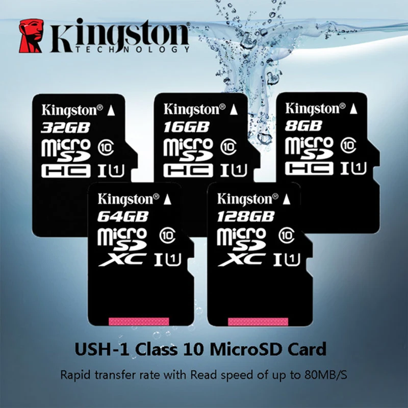 Купить Kingston карты памяти 128 ГБ 32 ГБ, 64 ГБ 16 GB Micro sd Card Class10 UHS 1 флэш карты памяти 8G C4 Microsd TF sd карты s для смартфонов