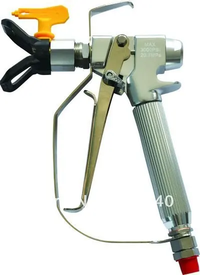 

High pressure Sprayer Gun with sprayer tip and guard, 3500psi, 2.2L used at airless paint sprayer