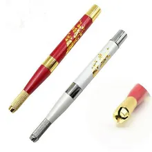 3 шт. по Заводской Цене Перманентная Татуировка брови ручка с 30 булавками иглы с бесплатной доставкой