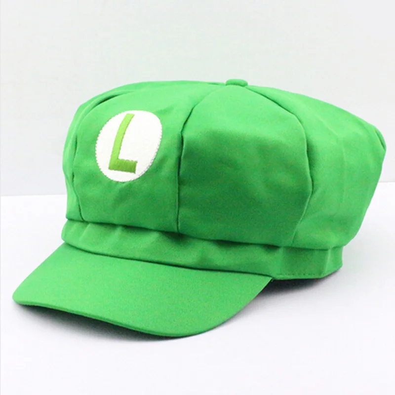New Super Mario Cotton Caps hat Red Mario and luigi cap 5 colors Anime