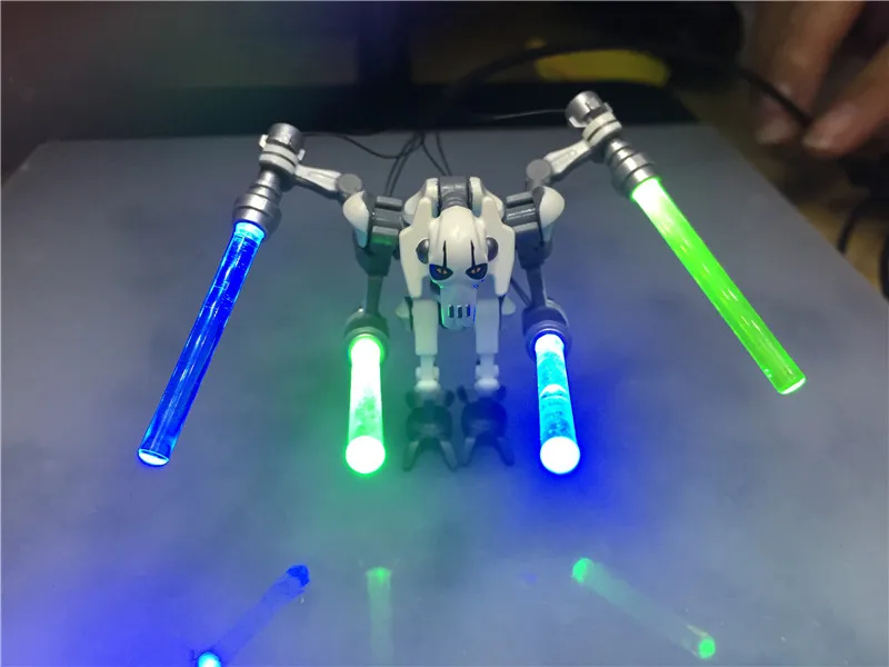 Лего лазерный меч оружие светодиодный доска «сделай сам» игры Детские игрушки охлаждающие осветительные детали с usb-портом, светодиодная подсветка, питание от USB