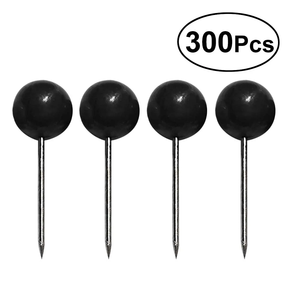 Buy 300 Pcs Map Tacks Round Pearl Head Plastic Steel