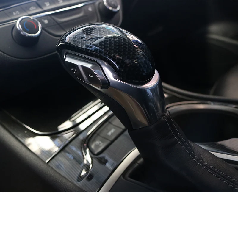 Lsrtw2017 Abs нержавеющая сталь автомобиля рычаг передач головки планки для Opel Astra K - Название цвета: abs carbon fiber