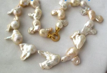 

yan 001336 Pink Keshi Keishi Baroque Pearl Necklace