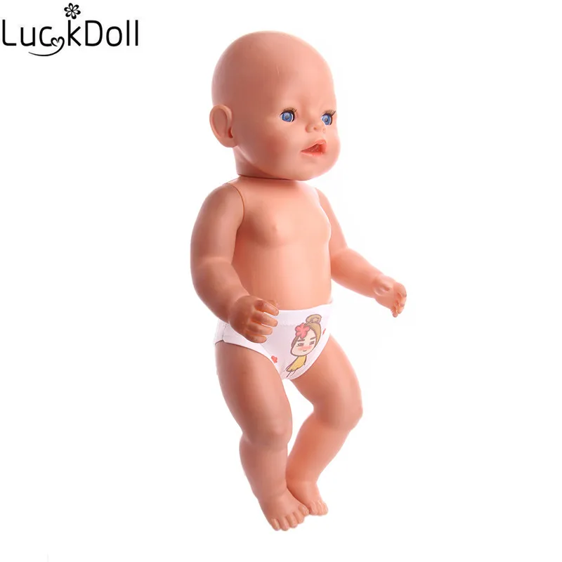 Luckdoll новые кукольные аксессуары мультфильм трусики подходят 43 см кукла, лучший подарок для детей