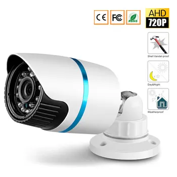 

CCTV MIni HD IR-Cut Night Vision AHD Camera Outdoor Waterproof 720P 2000TVL 3.6mm lens Security Bullet Camera