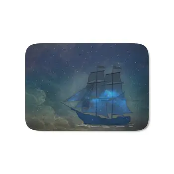

Ships And Stars Bath Mat Carpets Living Room Dust Proof Door Mats Home Decor