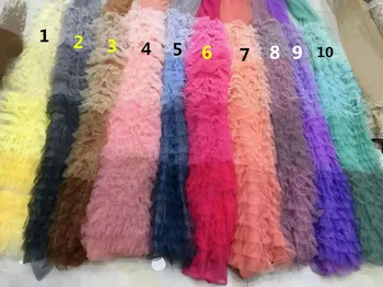 

nice looking feather embroidery tulle mesh lace fabric Sophiah-12.2906 with good quality for party dress