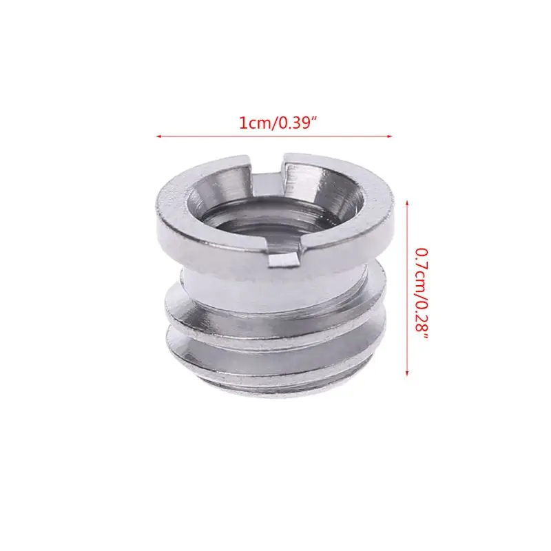 

1Pc 1/4" To 3/8" Camera Screw Nut Connecting Adapter Tripod Converter Supports