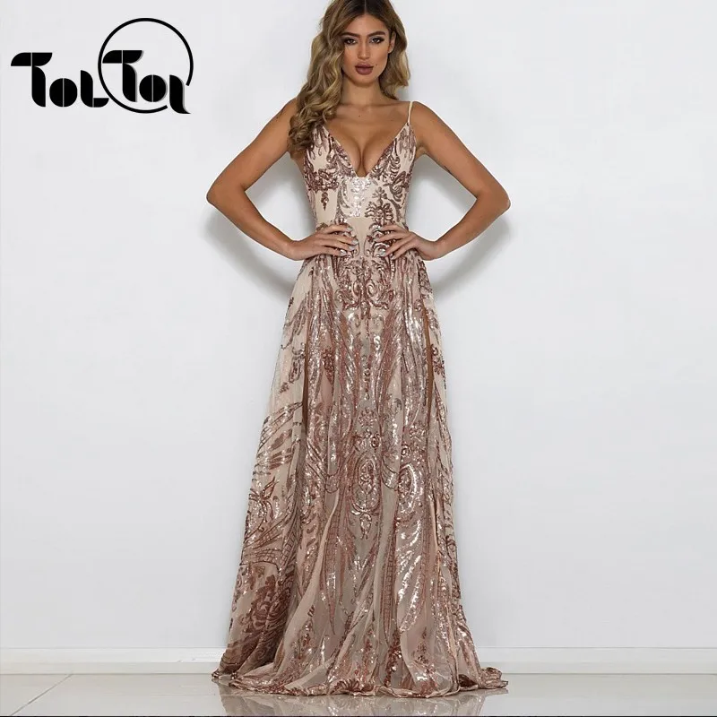 

Spaghetti Strap Backless Sexy Long Dress Party Backless Summer Maxi Dress Women Split Bodycon Party Dresses 2019