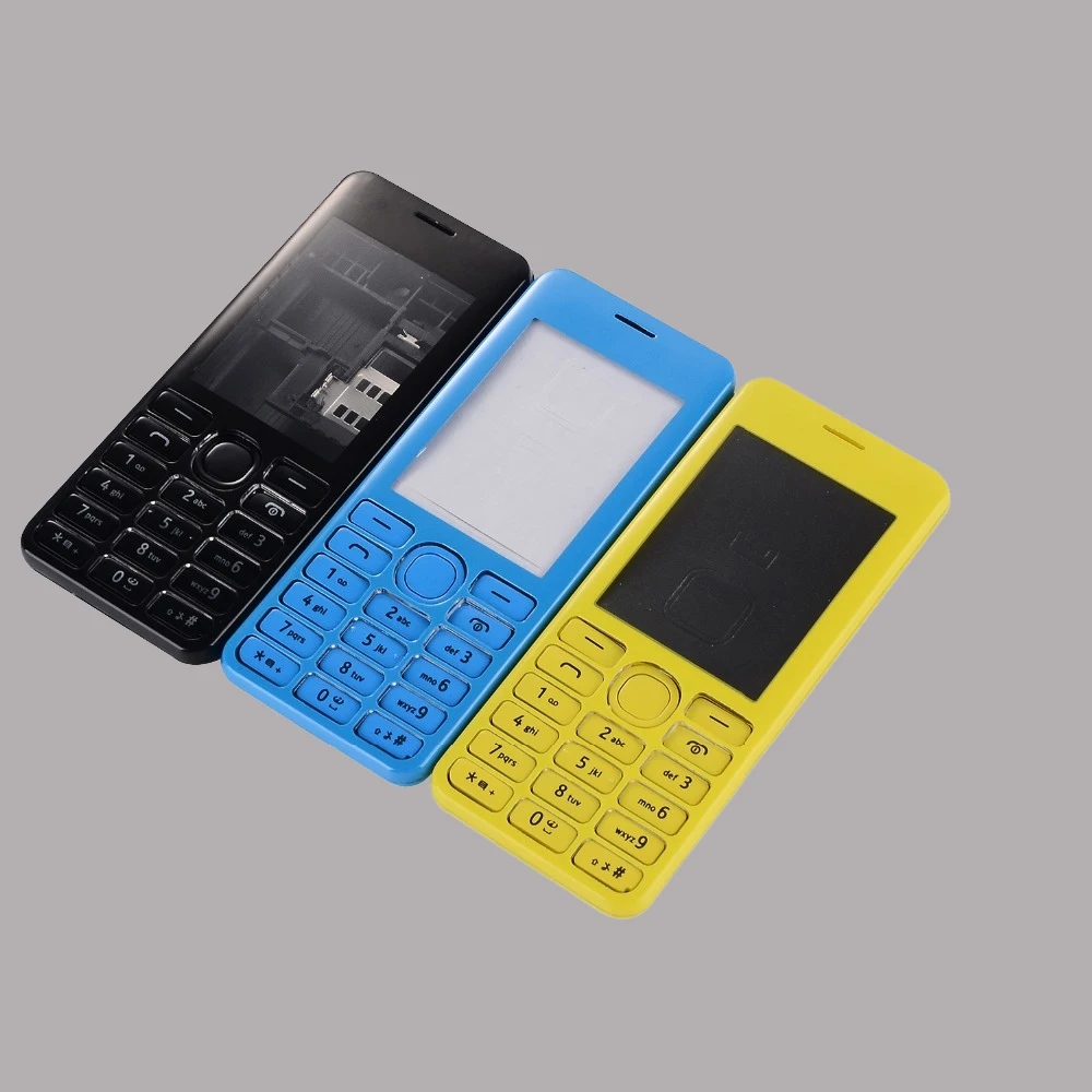 Чехол на заднюю крышку для Nokia Asha 206 2060 хорошее качество полный корпус две SIM карты