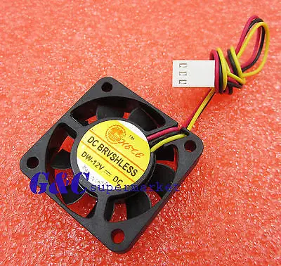2PCS Computer CPU Cooler Cooling Fan 3 Pin 4cm PC 4cm 40x40x10mm DC 12V