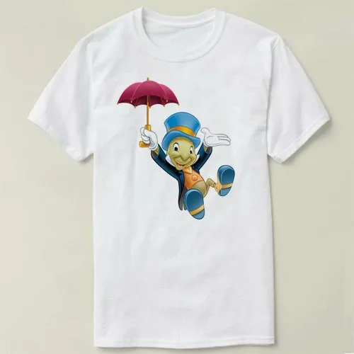 Jiminy Cricket mens t shirt tops tees fitness hip hop men tshirts