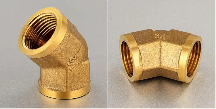 1 шт. латунный Соединитель с резьбой под углом 45 градусов 1/2 дюйма|brass coupler|connecting