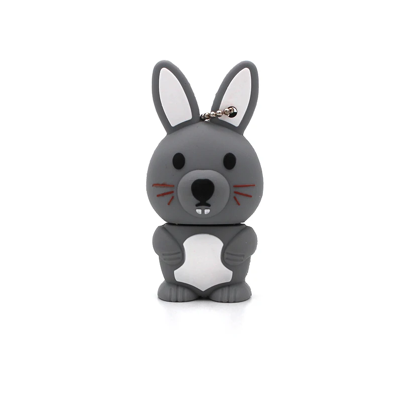 

New Creative Animal Rabbit Usb Flash Drive Pendrive Memory Stick Cute Pen Drive Usb 2.0 4GB 8G 16GB 32GB 64GB U Disk Lovely Gift