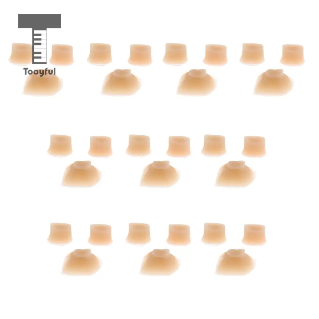 Tooyful 10 Sets Rubber Flute Piccolo Pads Flute Repair Accessory for Musical Lovers